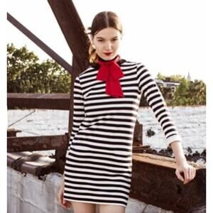 Le Cou Anika Bow, Tie, Cravat, Preppy, Parisan Red, Uniform